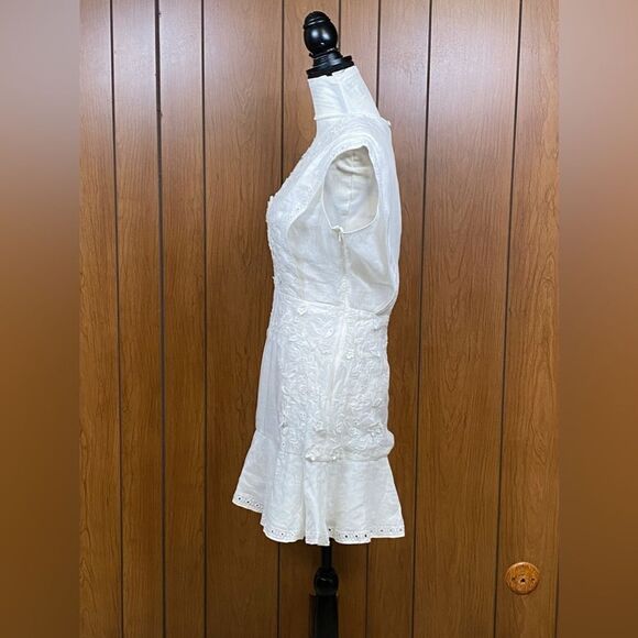 Veronica Beard Kerison Embroidered Minidress szie 8 - Picture 9 of 14